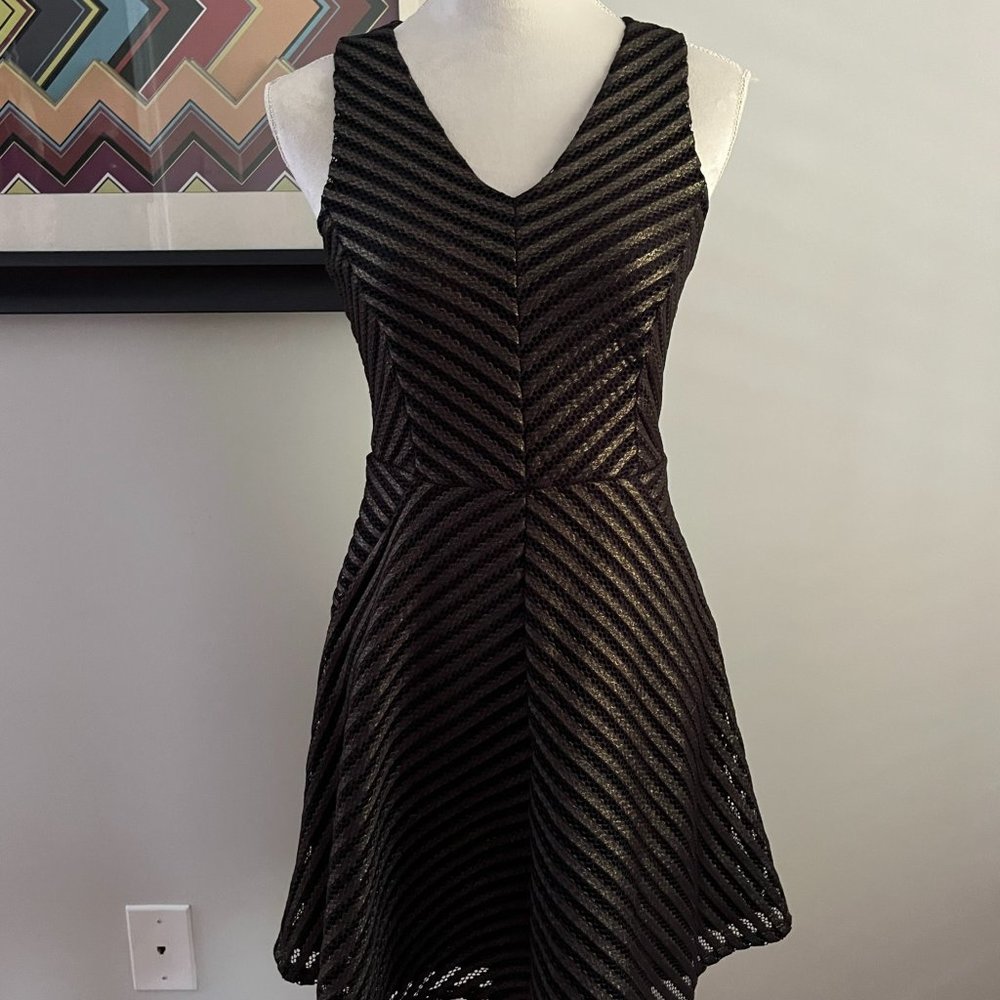 Mossimo Black and Gold Cocktail Dress XS